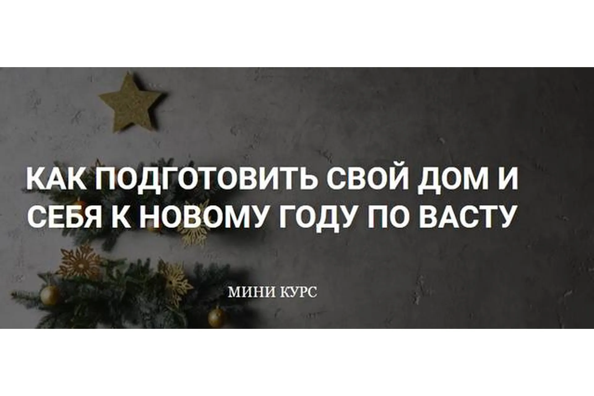 Как подготовить свой Дом и себя к Новому году по Васту + эфиры в инстаграм (Екатерина Сидягина), фото 1 из 1.
