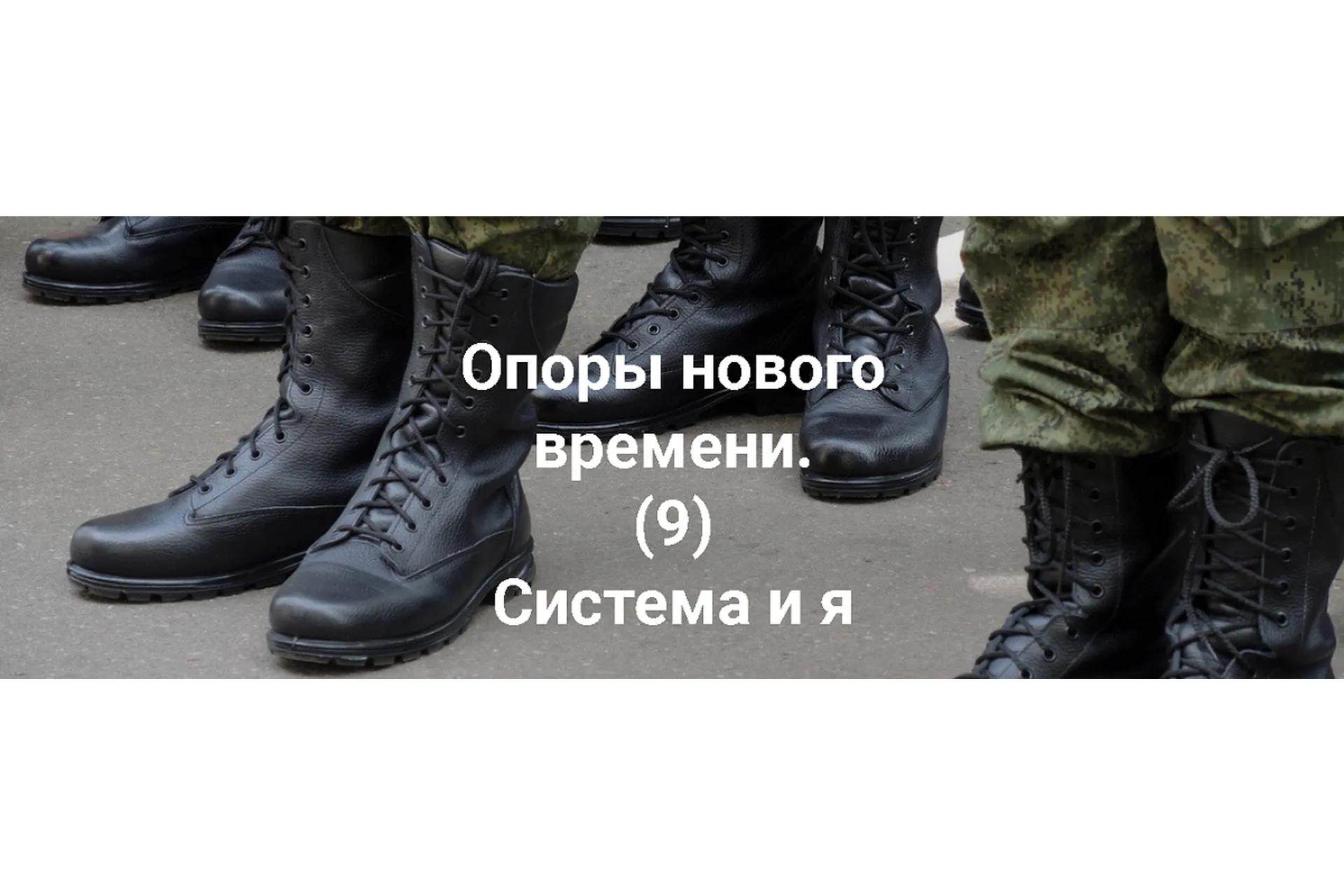 Опоры нового времени. (9) Система и я (Елена Веселаго), фото 1 из 1.