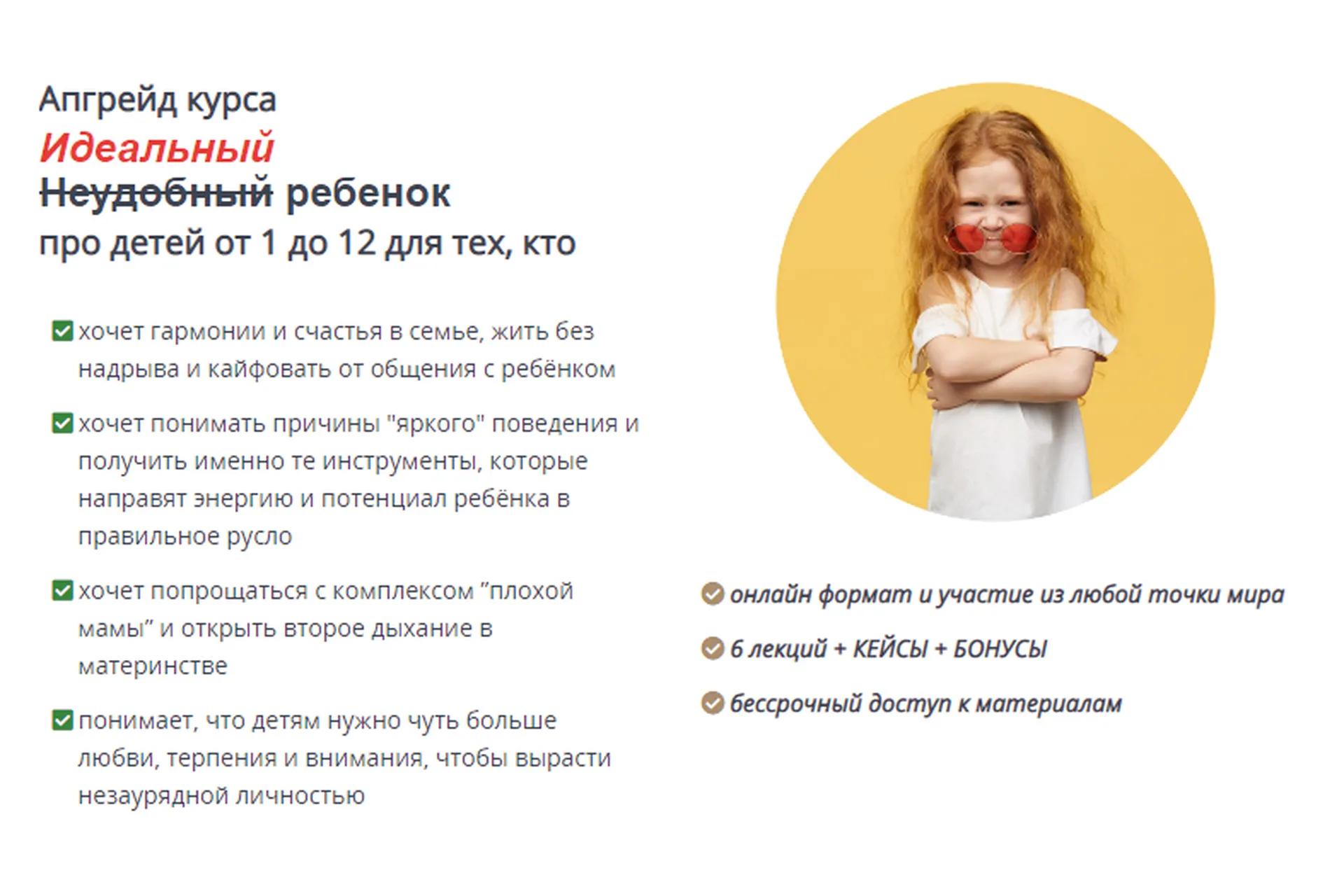 Идеальный «Неудобный» ребенок. Про детей от 1 до 12. Апгрейд курса. Пакет Минимальный (Олег Леонкин), фото 1 из 1.