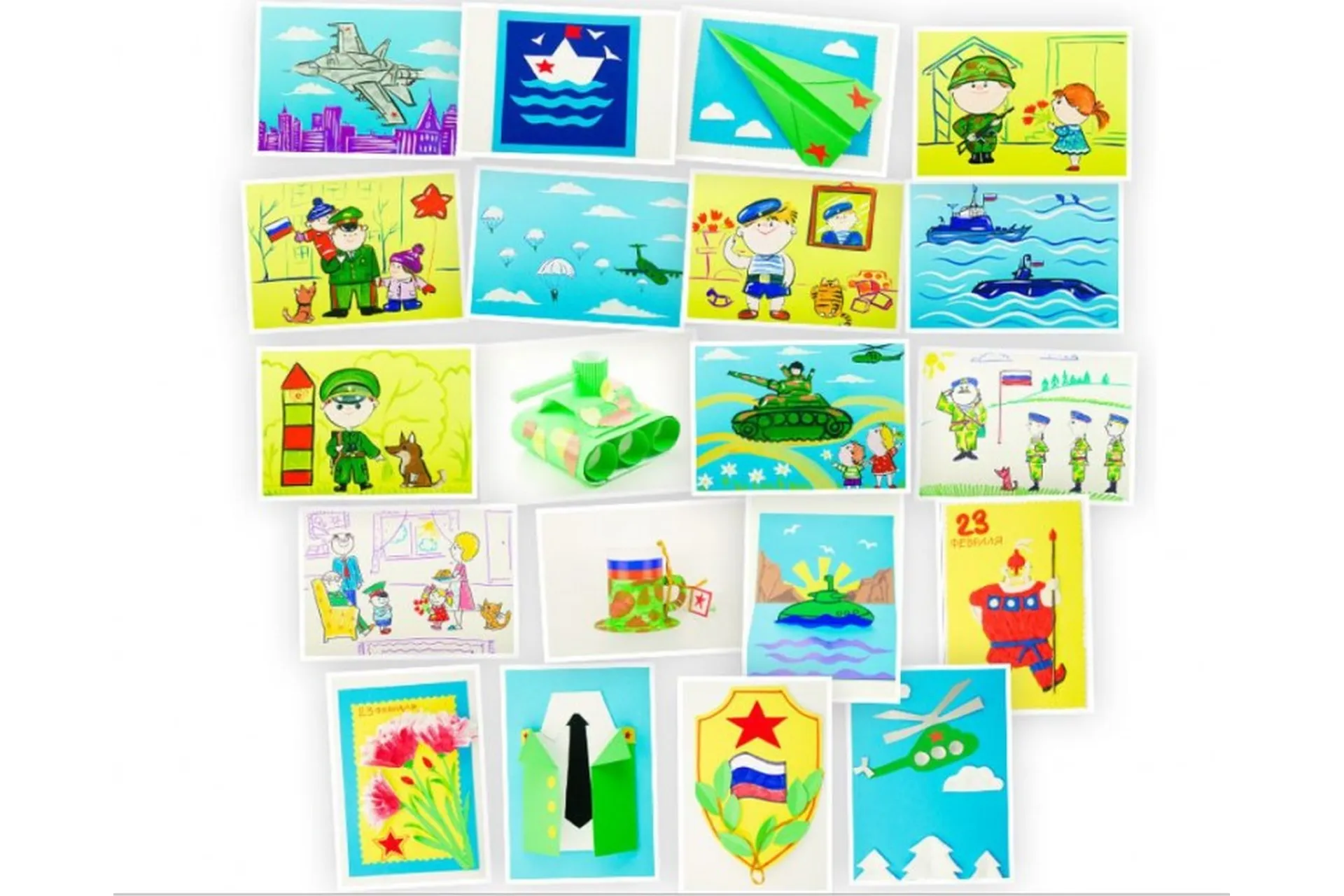 [Skillberry] Рисунки и открытки к 23 февраля, фото 1 из 1.