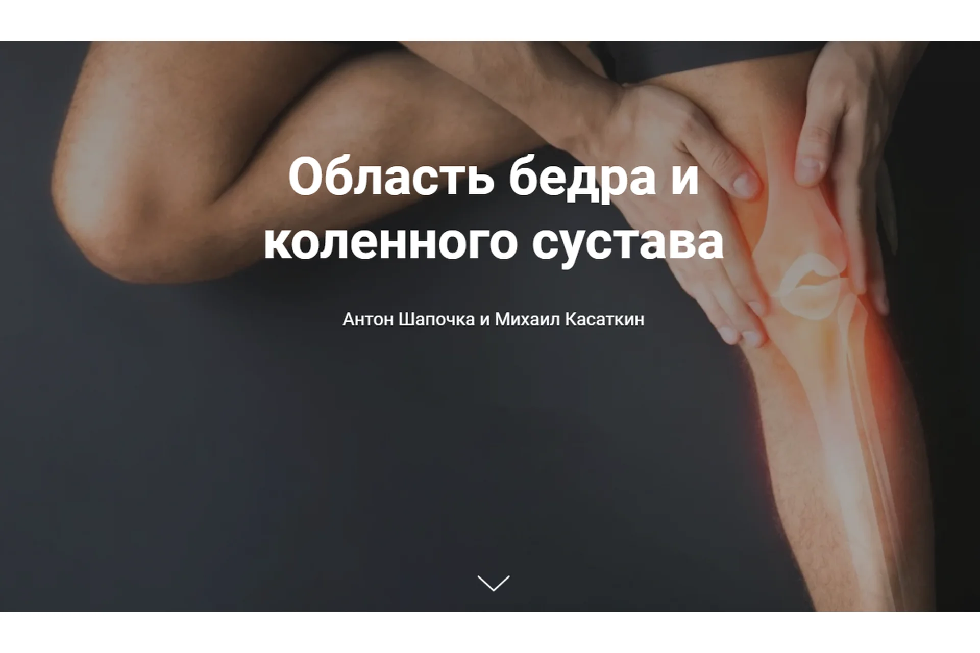 [KinesioCourse] Область бедра и коленного сустава (Михаил Касаткин, Антон Шапочка), фото 1 из 1.