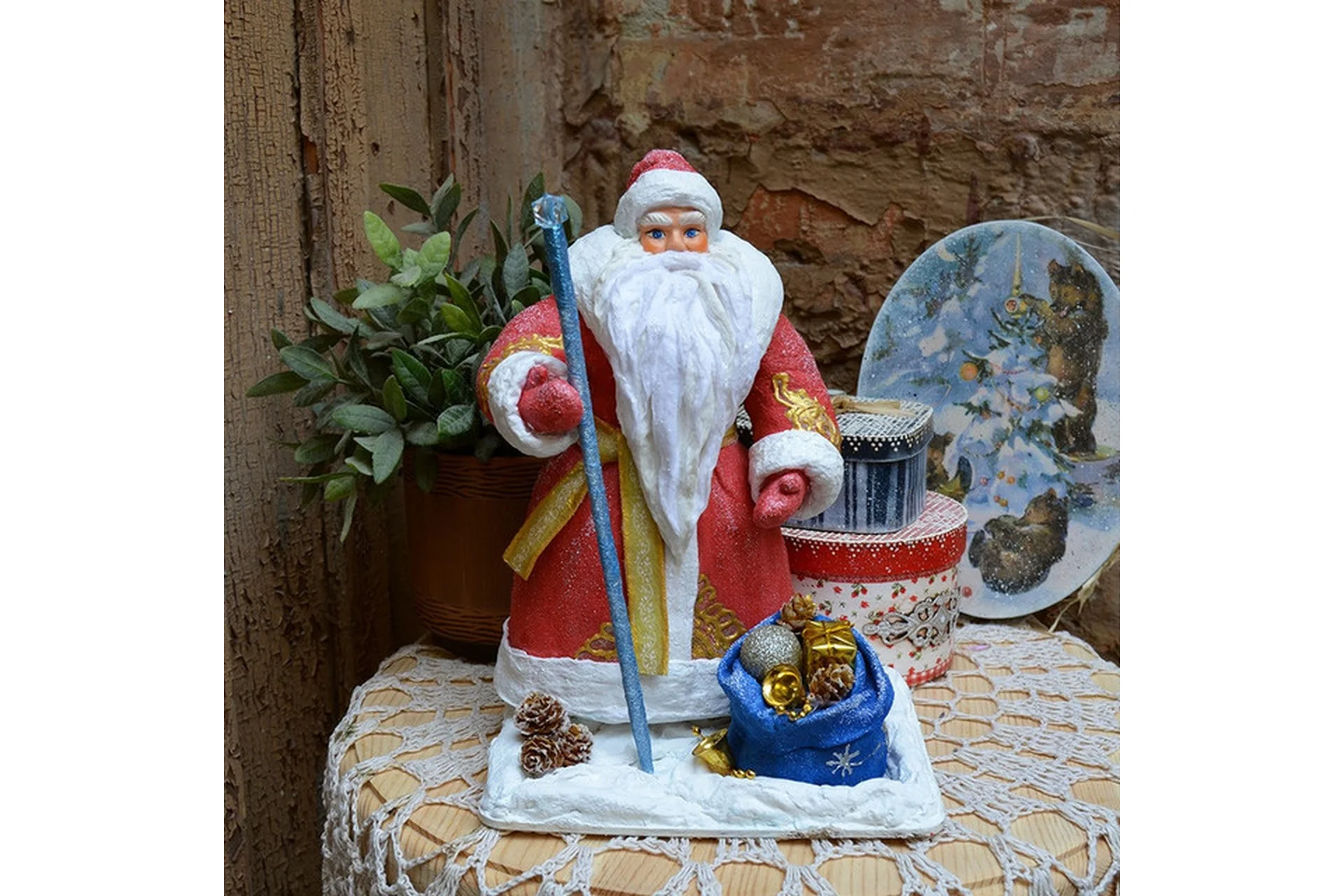 Ватные игрушки. Дед Мороз (Елена Васько), фото 1 из 1.