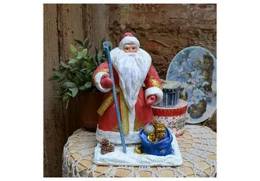 Ватные игрушки. Дед Мороз (Елена Васько)