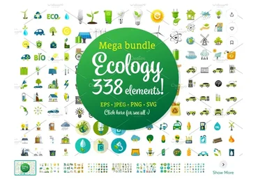 [Creative Market] Mega Ecology Set (Macrovector)