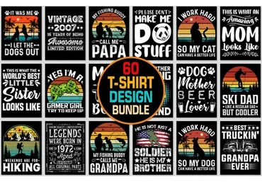 [Creativefabrica] T-Shirt Design Mega Bundle (T-Shirt Tees)
