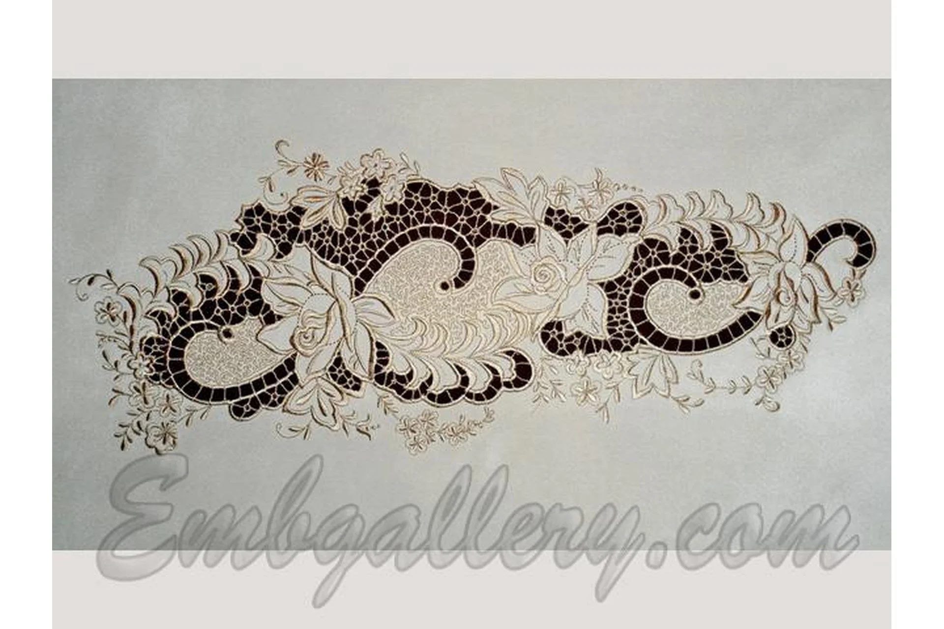 [embgallery] Дизайн машинной вышивки «Очарование». Ришелье для маленьких пялец, фото 1 из 1.