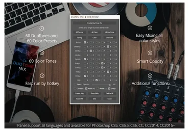 [Creativemarket] DuoTone Mix Photoshop Panel, 2015, 2016