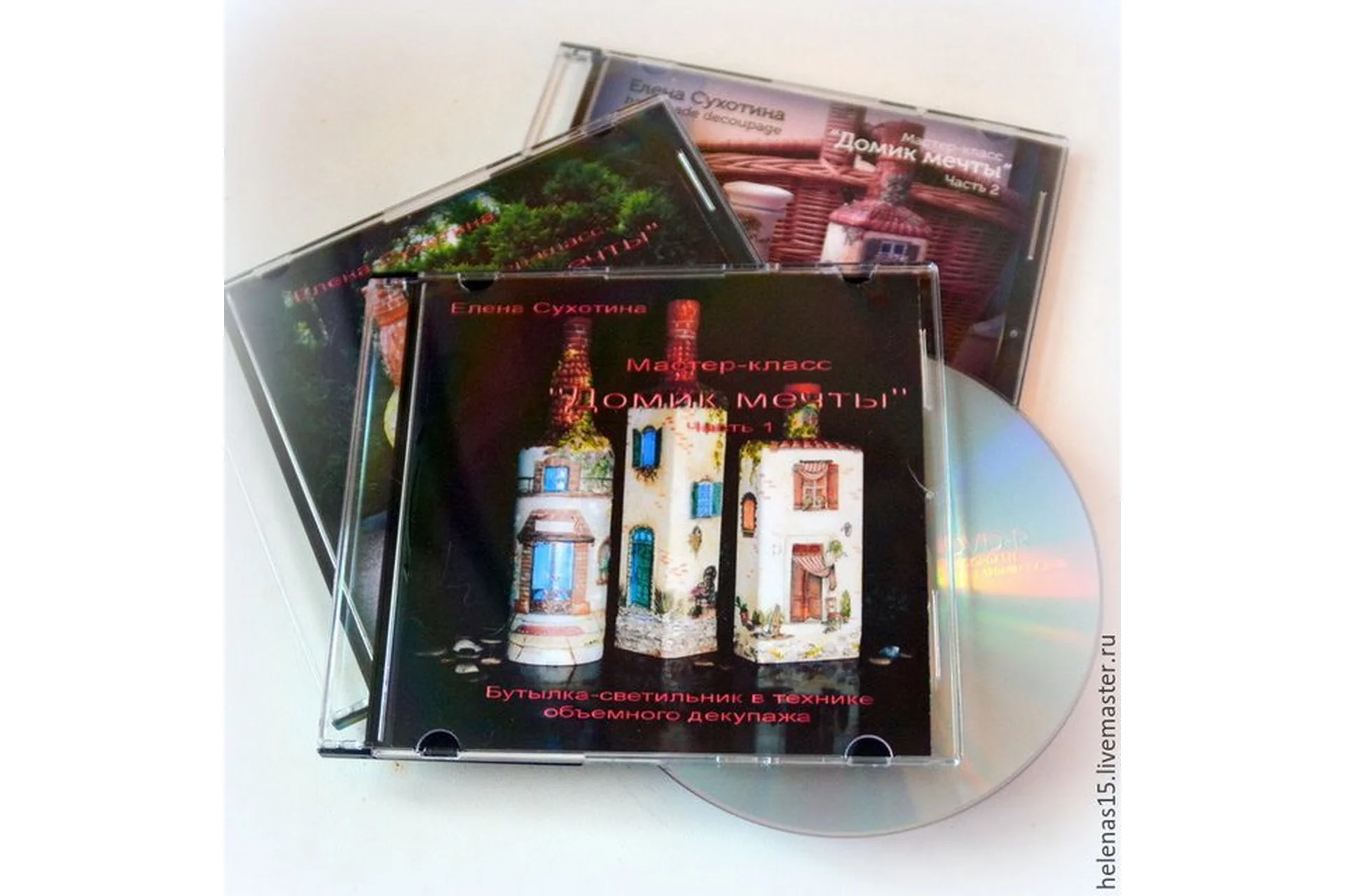 Домик мечты. Декорирование бутылки-светильника (Елена Сухотина), фото 1 из 1.