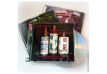 Домик мечты. Декорирование бутылки-светильника (Елена Сухотина)