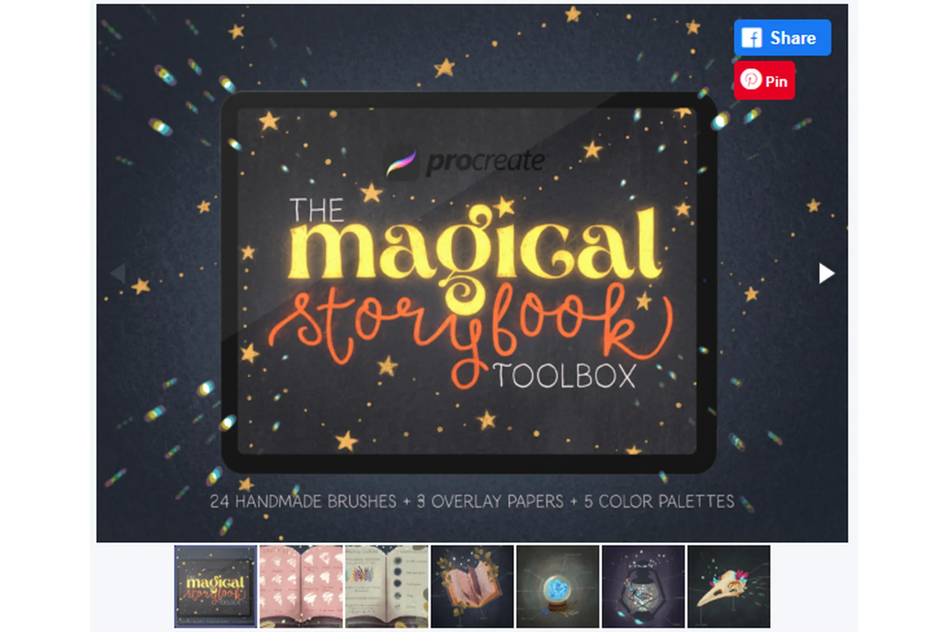 [Creativefabrica] Magical Storybook Toolbox for Procreate (Lysified), фото 1 из 1.