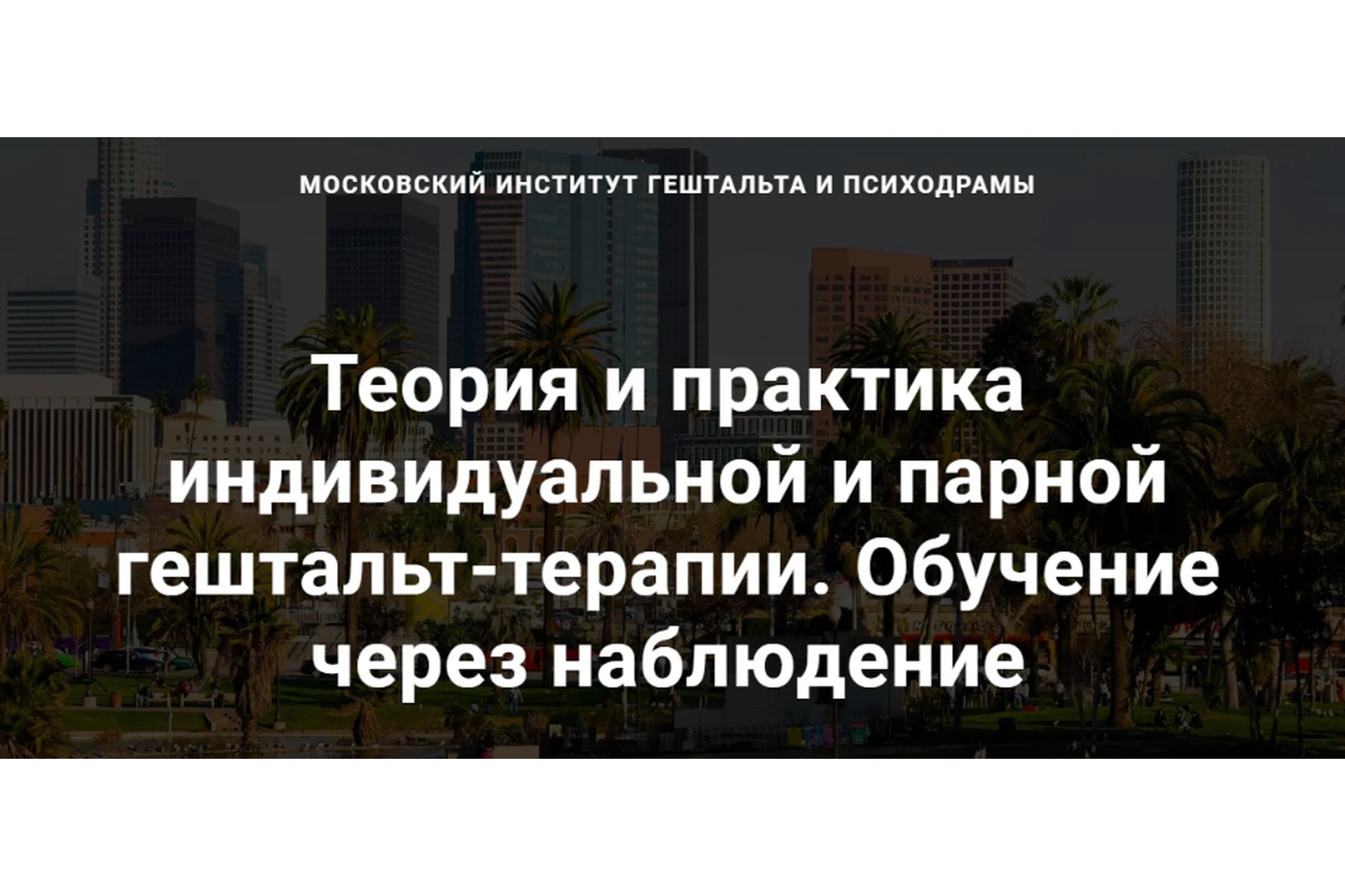 [МИГИП] Теория и практика индивидуальной и парной гештальт-терапии. Пакет Basic (Роберт Резник), фото 1 из 1.