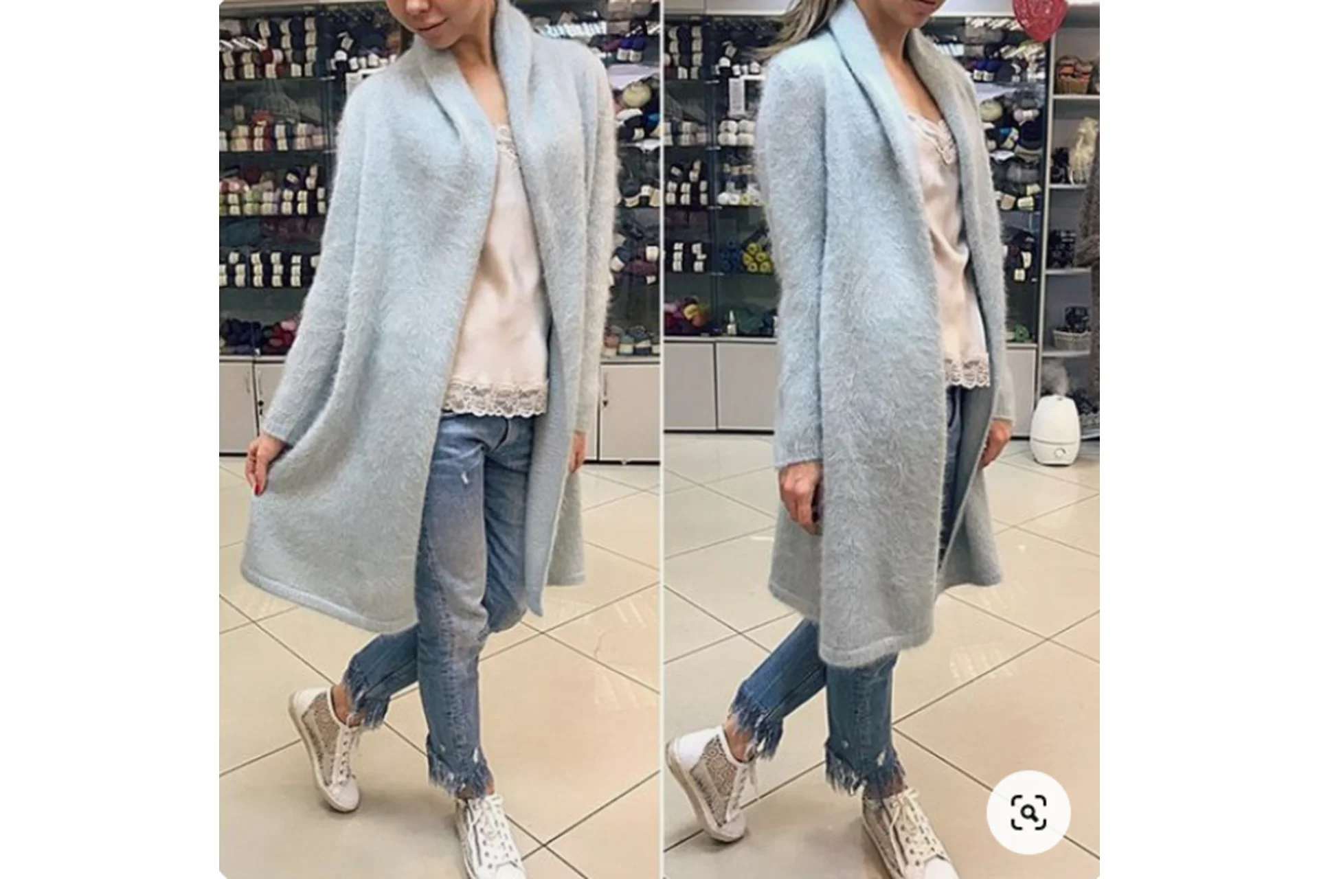 Модный свитер и пальто (klybok_handmadelux), фото 1 из 1.