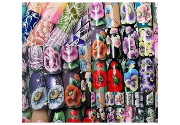 Плоская кисть гелем (Юлия Билей)