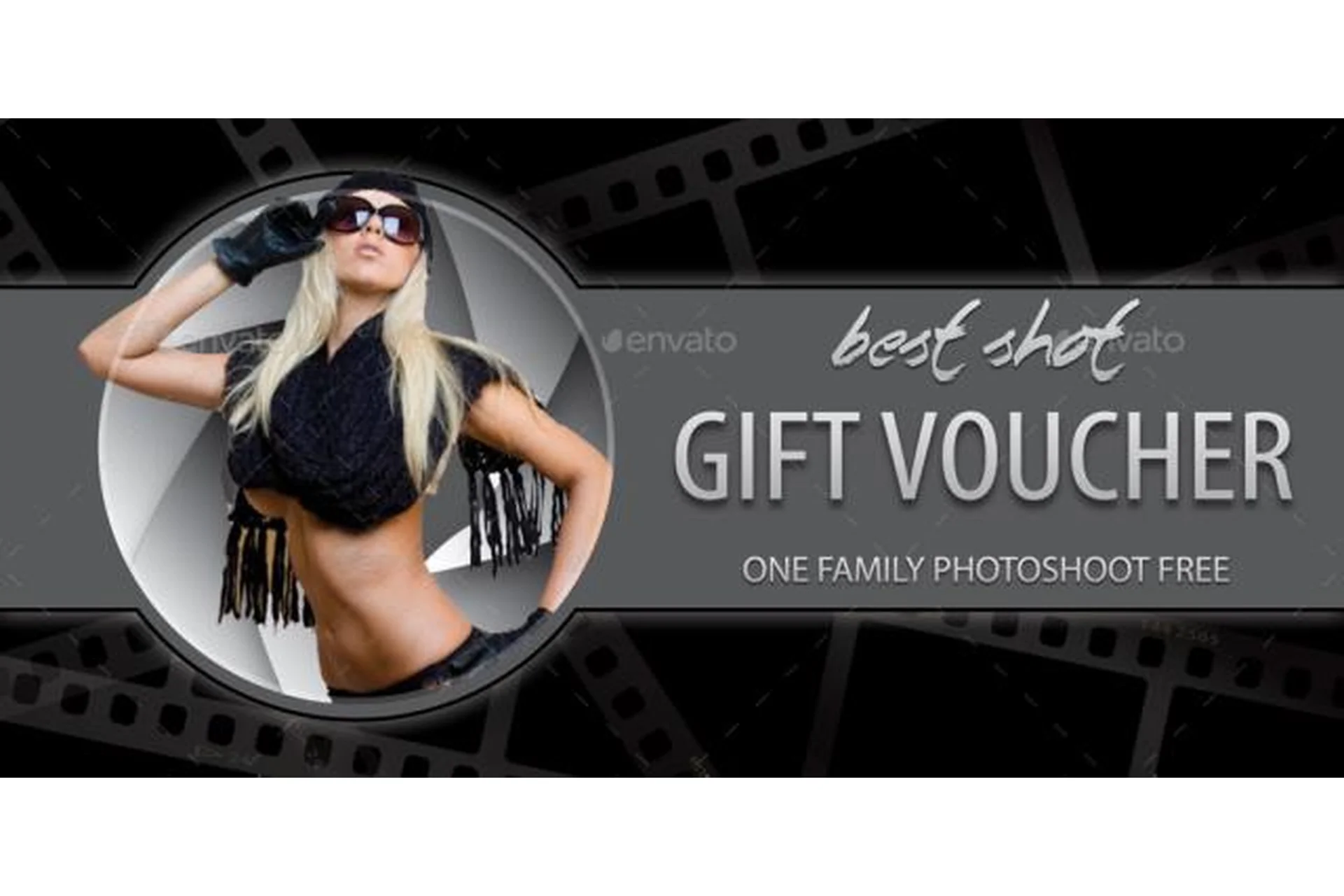 Подарочные сертификаты на фотосессии в psd формате, фото 1 из 1.