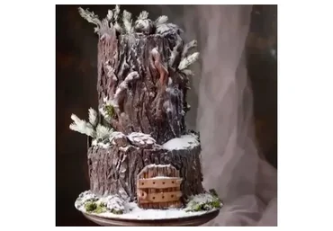 Торт «Эльфийский домик в пеньке» (Наталья Бондаренко)