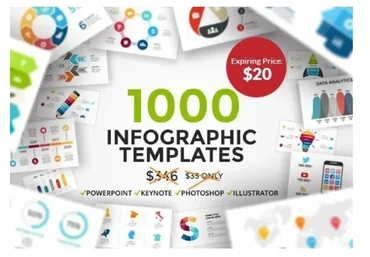 [InkyDeals] 1000 комплектов инфографических шаблонов
