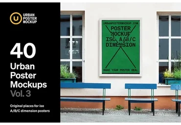 [Creativemarket] Urban Poster Mockup VOL.3 (Urban Poster Mockup)