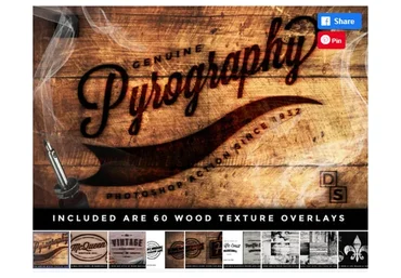 [Creativefabrica] The Pyrography Photoshop Action (denestudios)