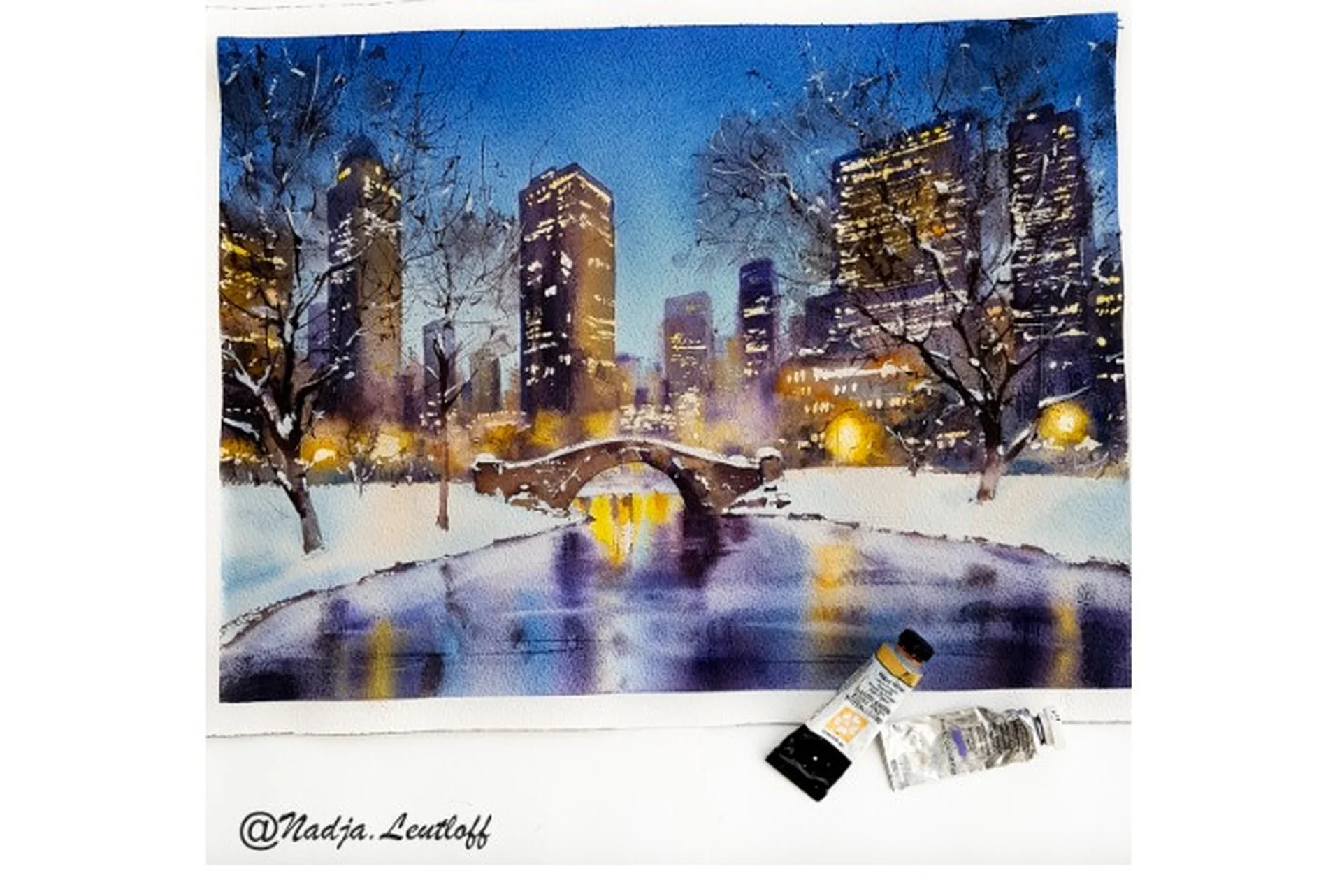 [Nadja Leutloff School] Центральный парк в Нью-Йорке (Надя Лойтлофф), фото 1 из 1.