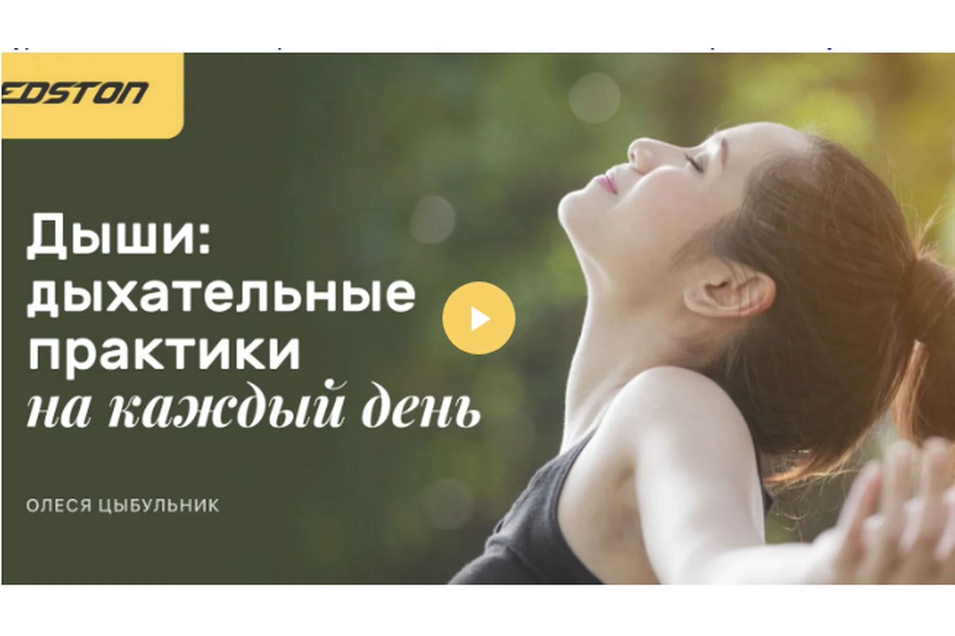 [Edston] Дыши. Дыхательные практики на каждый день (Олеся Цыбульник), фото 1 из 1.