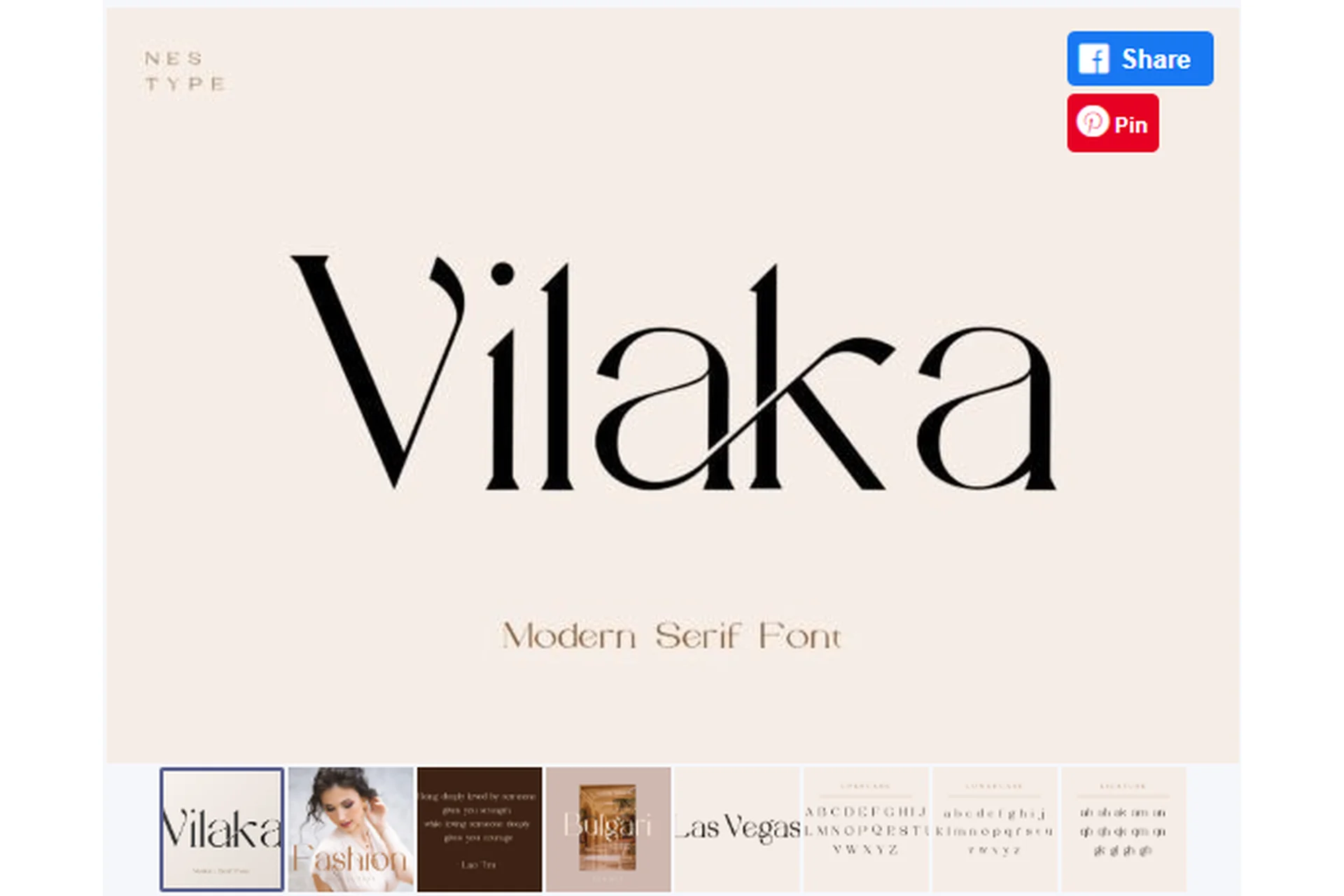 [Creativefabrica] Vilaka Font (Nest Studio), фото 1 из 1.