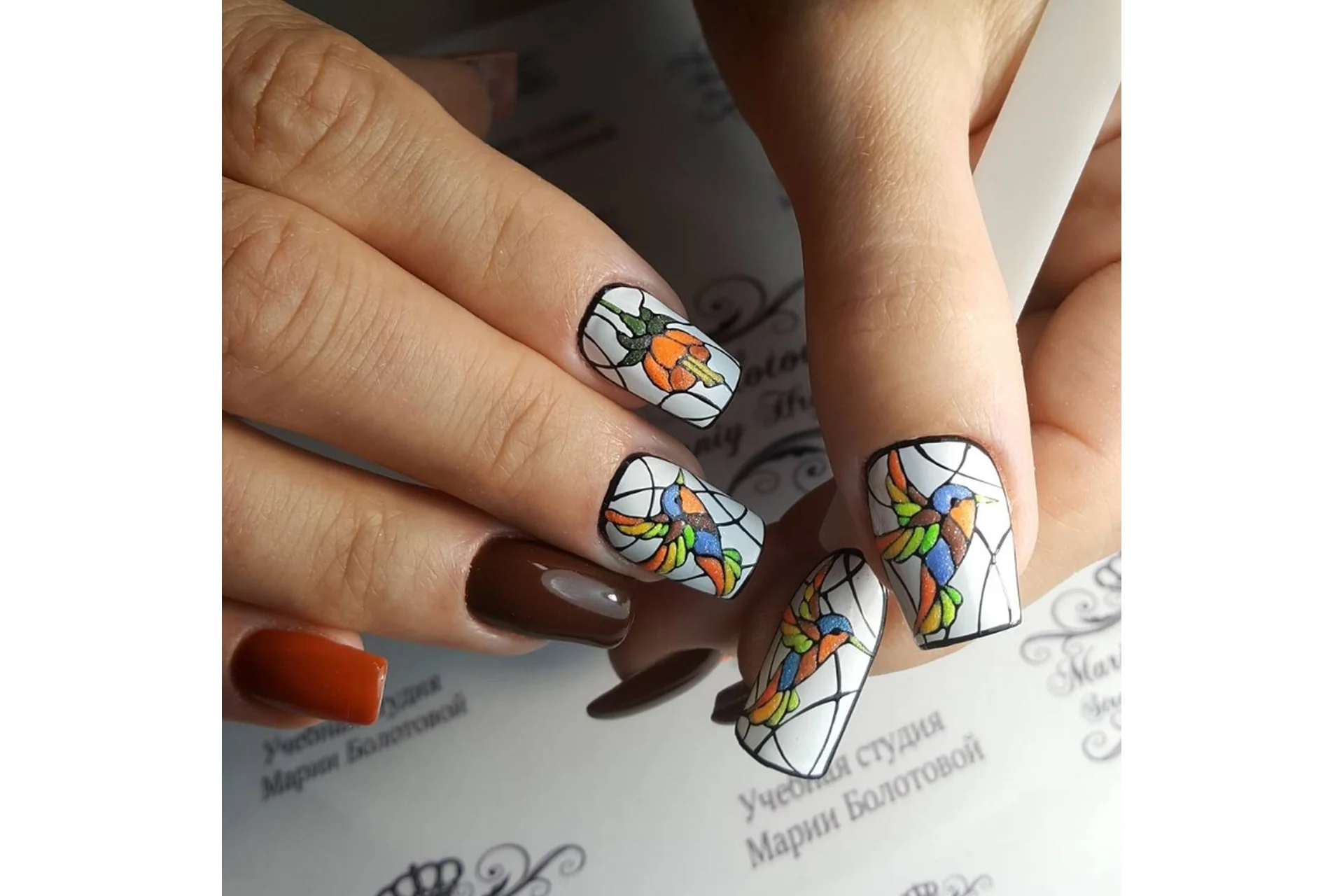 Дизайн ногтей «Витражи» (Мария Болотова), фото 1 из 1.