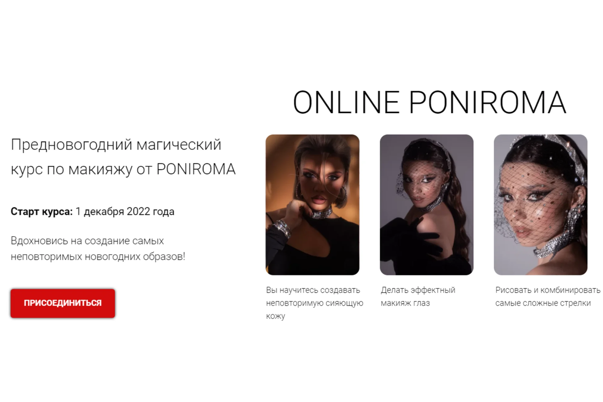 Предновогодний магический курс по макияжу от Poniroma. Тариф Start (Роман Пономарёв), фото 1 из 1.