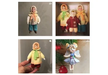 Ватные игрушки (Изабелла Колосветова)