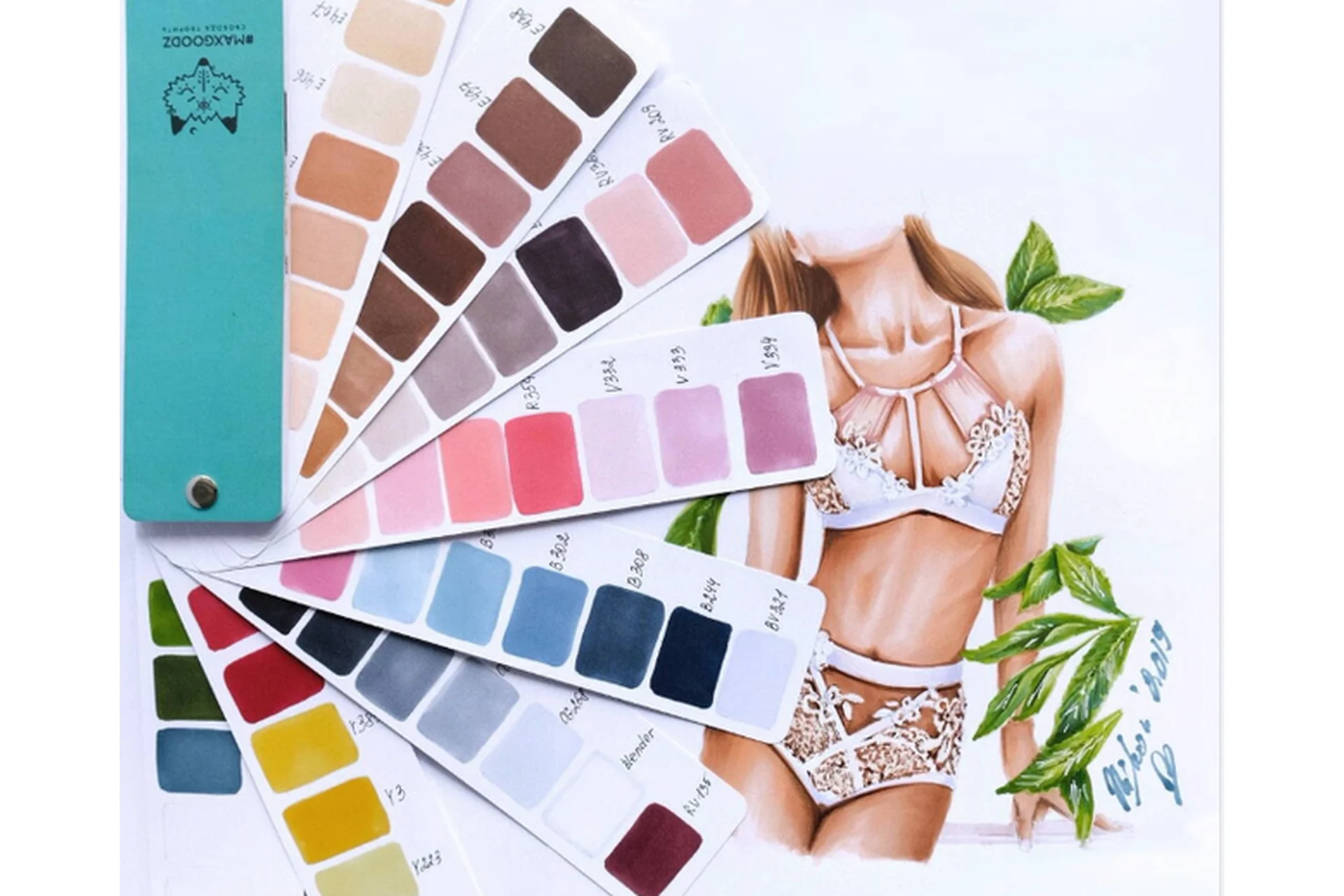 Fashion-иллюстрация маркерами  (Виолетта Кондратьева), фото 1 из 1.