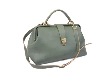 [Leatherschool N1] Саквояж на скрытой раме, 30 см (Алёна Острогляд)