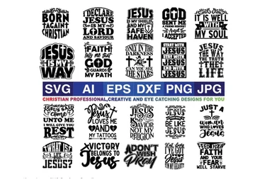 [Creativefabrica] Christian, Jesus SVG Designs Bundle (SVG Cut Files)