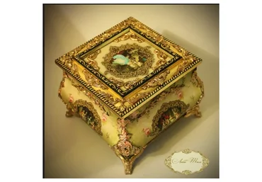 Шкатулка «Маркиза де Помпадур». Дворцовый блеск в стиле роккоко (Люба Тим)