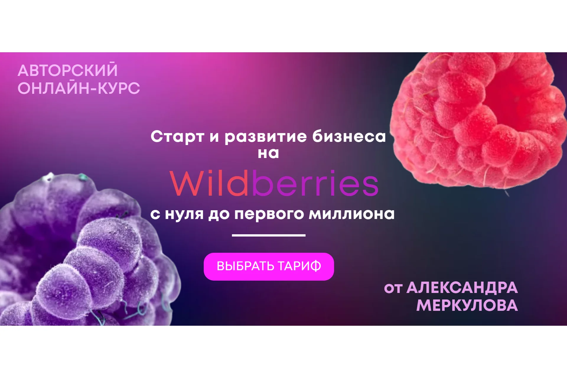 Старт и развитие бизнеса на Wildberries. Тариф Первые деньги (Александр Меркулов), фото 1 из 1.