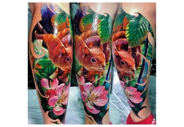 Цветной Реализм Тату белки  (Василий Суворов, Илья Фоминых)