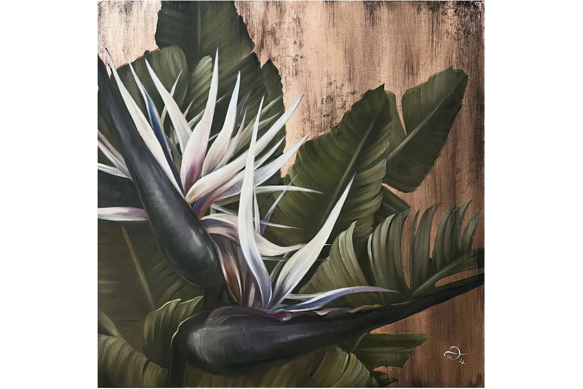 Стрелиция. Масло + золочение (Анастасия Михайлова), фото 1 из 1.