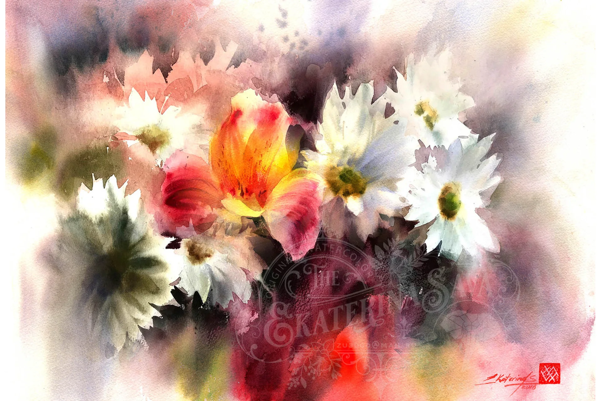 [Slon.it] Яркий букет ромашек (Екатерина Сава), фото 1 из 1.