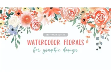 Акварельные цветы для графического дизайна (Teela Cunningham)