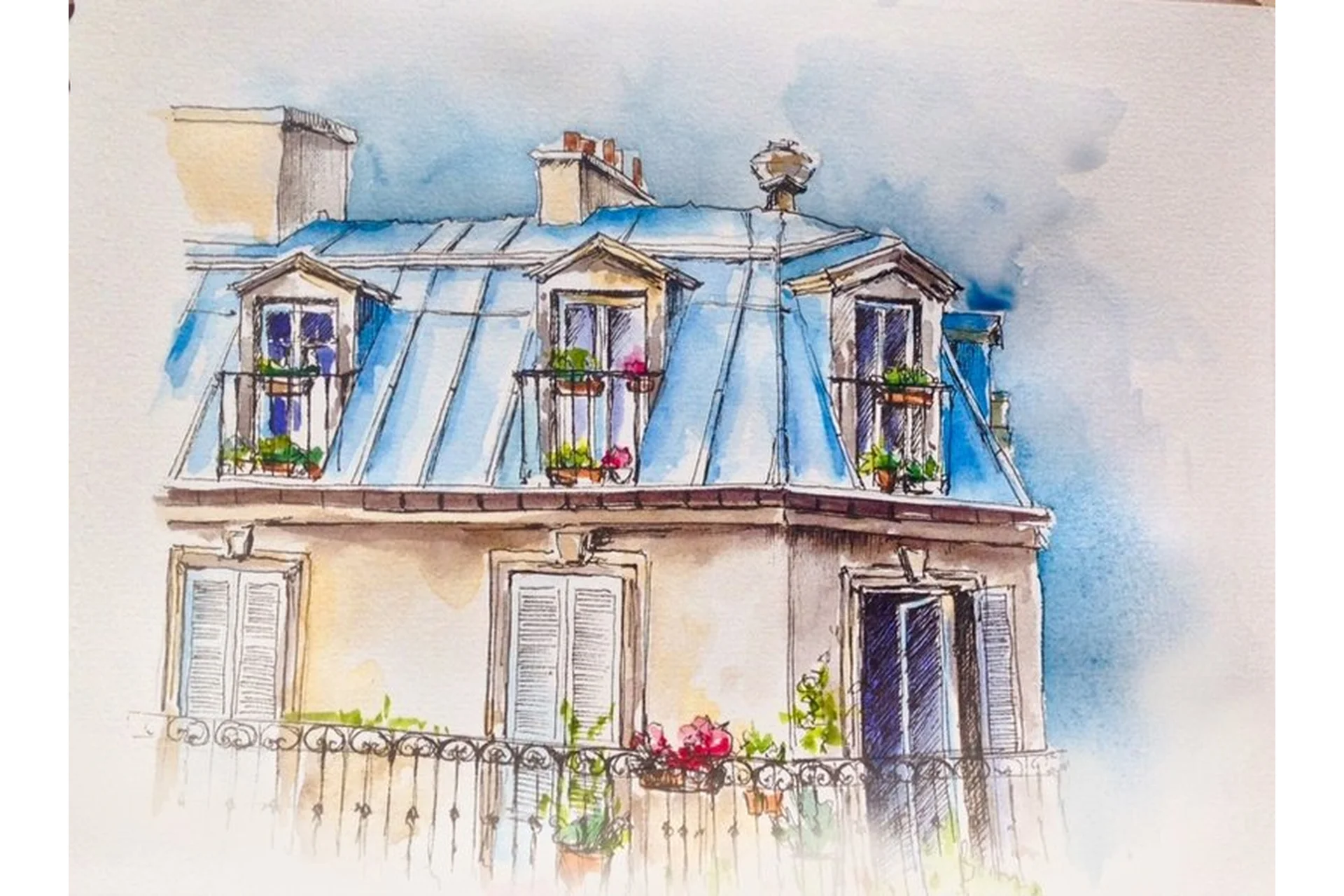 Архитектурный скетчинг (Анна Белоусова), фото 1 из 1.