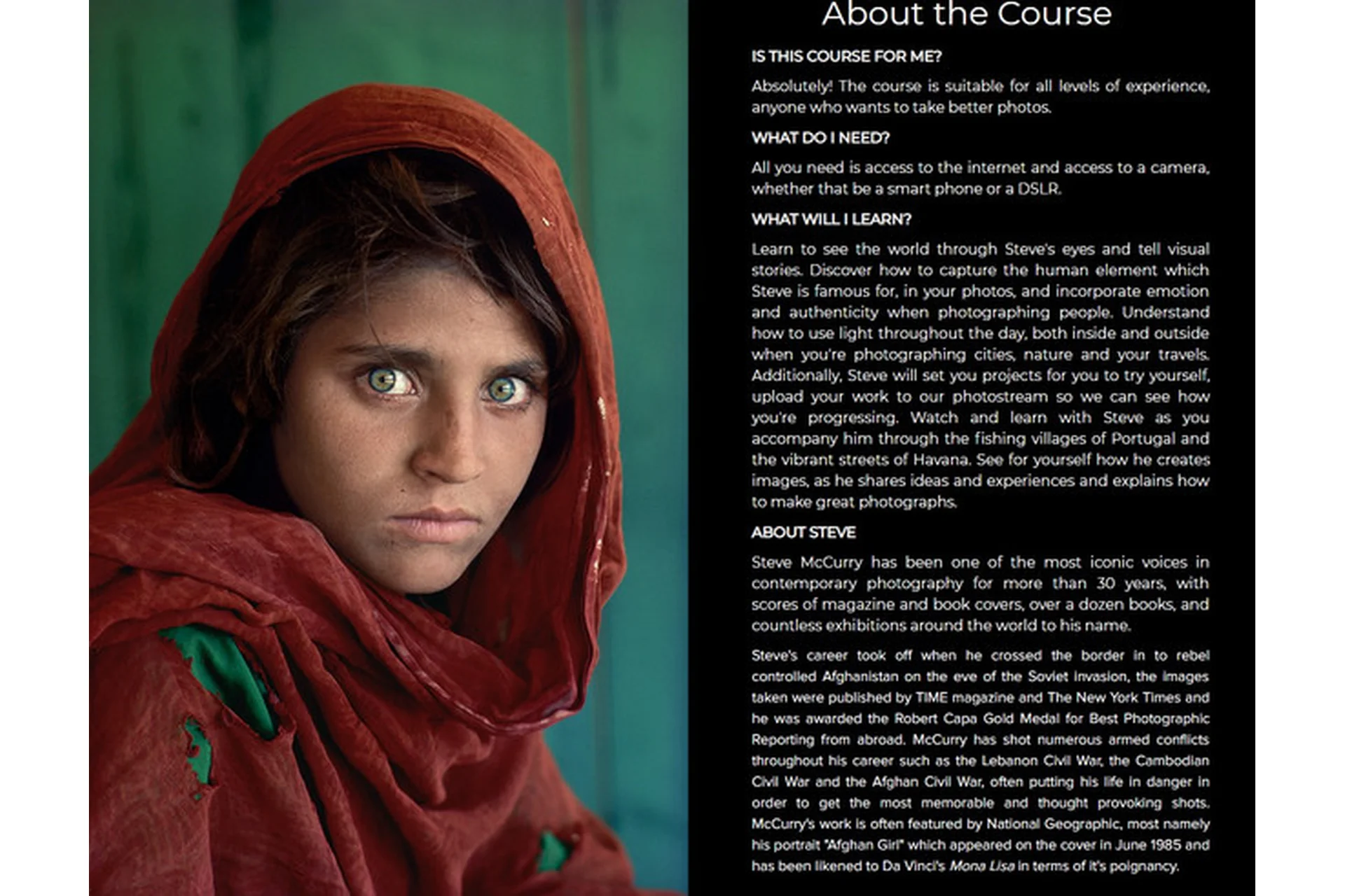 [Masters of Photography] Steve McCurry, на английском, фото 1 из 1.