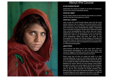 [Masters of Photography] Steve McCurry, на английском