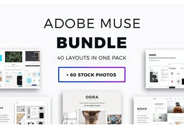 20 шаблонов для Muse - The Pro Adobe Muse Bundle
