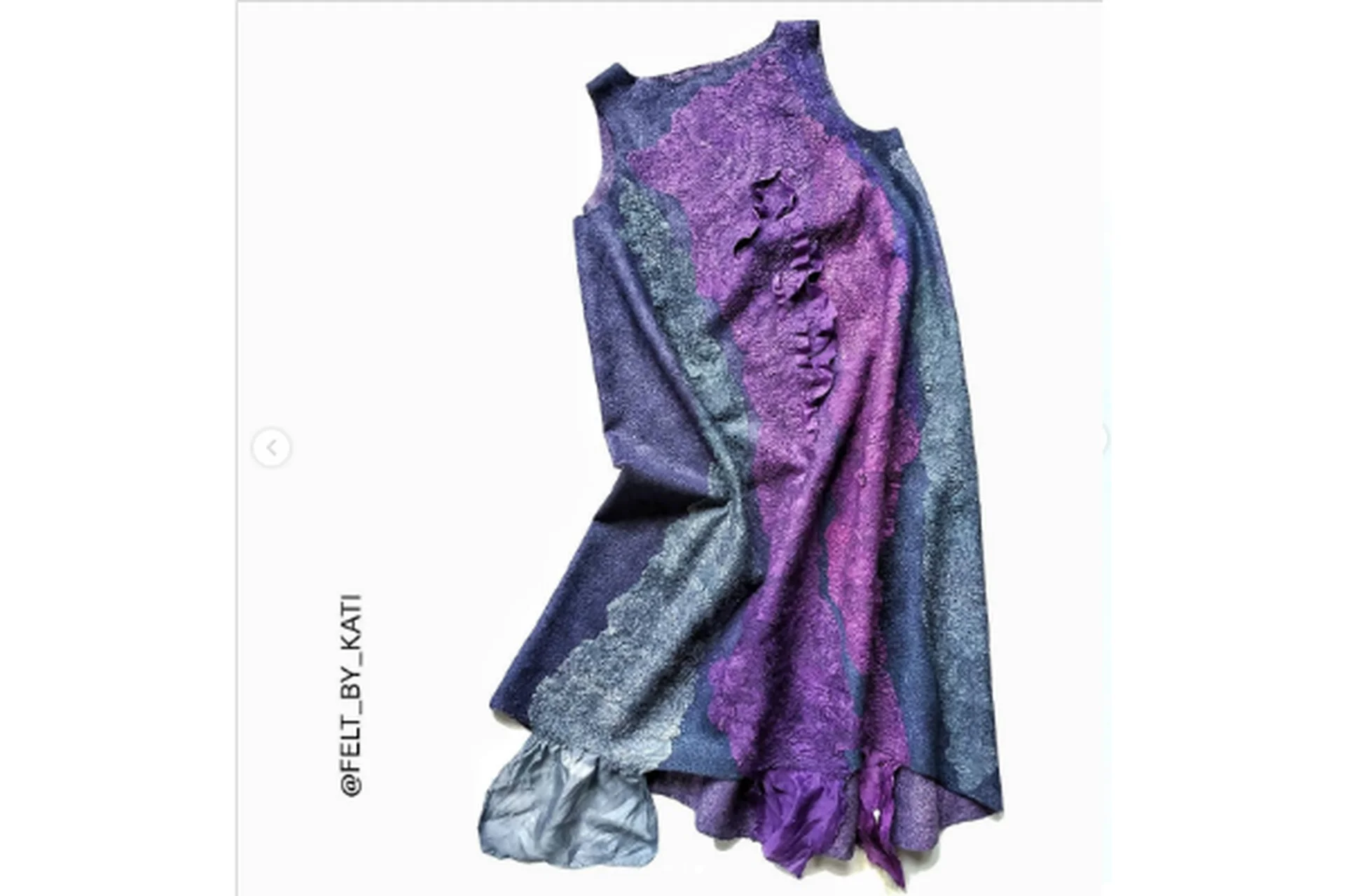 Платье/туника/свитшот в технике «мокрое валяние» (Екатерина Подкопаева), фото 1 из 1.