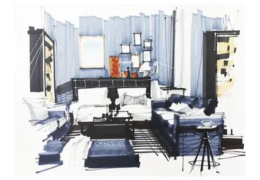 [Повтор] [KalachevaSchool] Интерьерный скетчинг спиртовыми маркерами (Сергей Тихомиров)