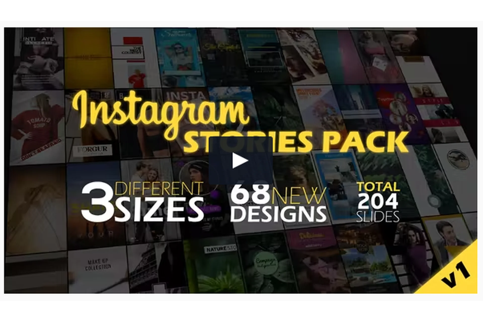 [videohive] Пакет шаблонов для Instagram - Instagram Stories Pack, фото 1 из 1.