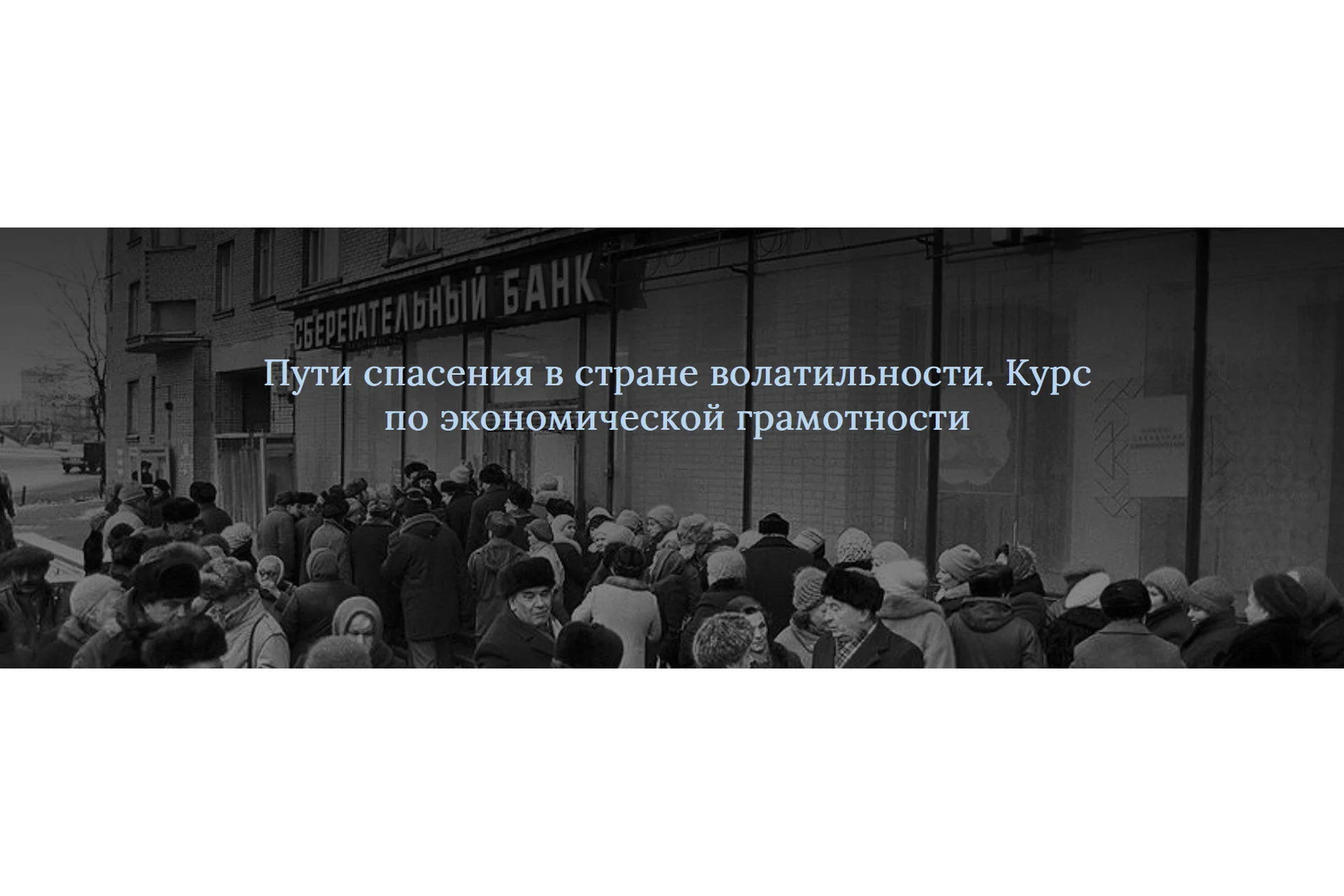 Пути спасения в стране волатильности. Курс по экономической грамотности (Cветлана Манакова), фото 1 из 1.
