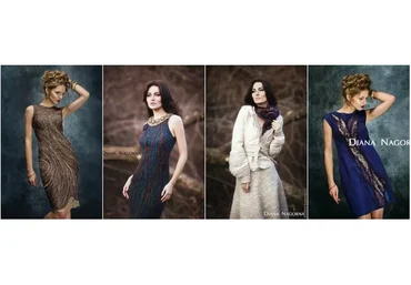 Элегантность простых решений в войлоке. Платье (Диана Нагорная)