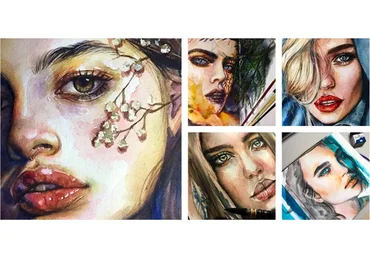 [АrtKomnata] Макро. Акварельный портрет как иллюстрация (Леся Поплавская)