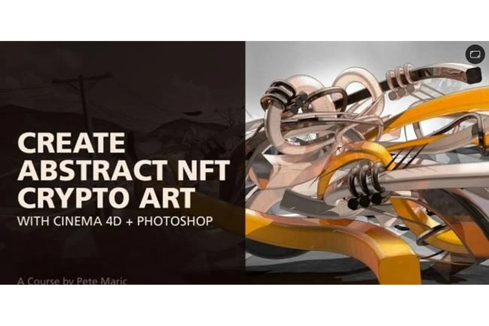 Создание и заработок на абстрактном NFT крипто произведении искусства (Pete Maric), фото 1 из 1.