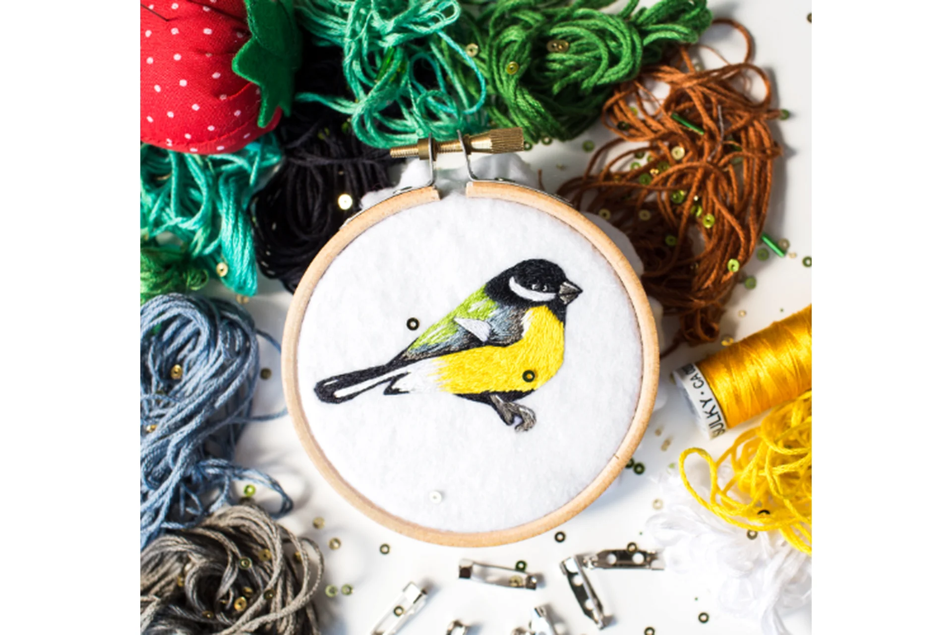 [Shivivka] Брошь «Синичка» (Надя Шивик), фото 1 из 1.