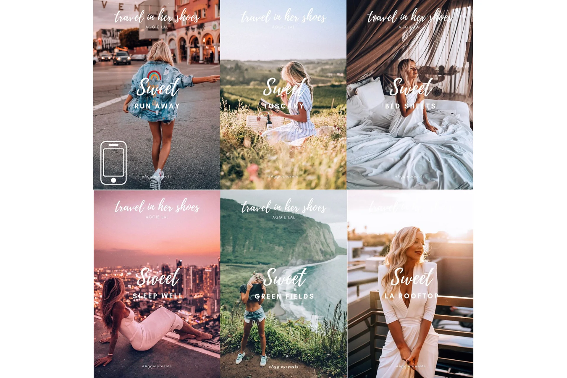 [TravelInHerShoes] Пресеты для блоггеров и путешествий. Sweet Collection, фото 1 из 1.